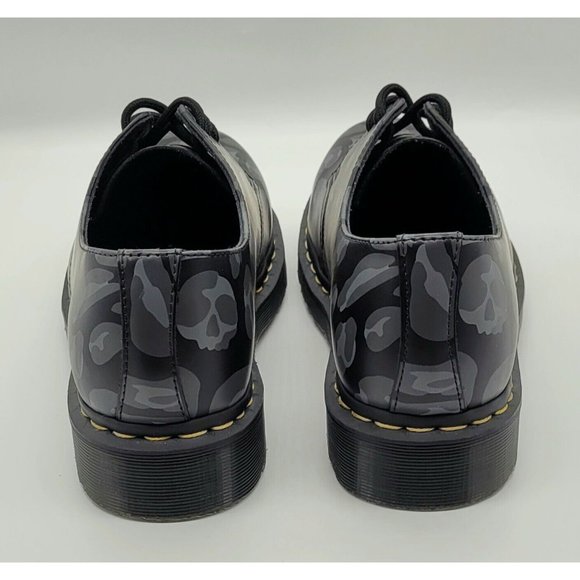 Dr. Martens 1461 Distorted Leopard Print Oxford Shoes - Picture 6 of 8